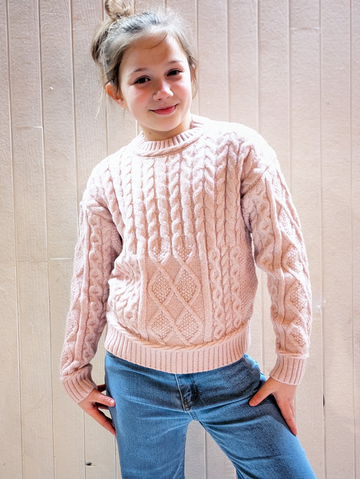 pull torsade rose